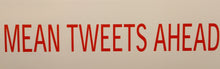 Load image into Gallery viewer, MEAN TWEETS AHEAD BUMPER STICKER
